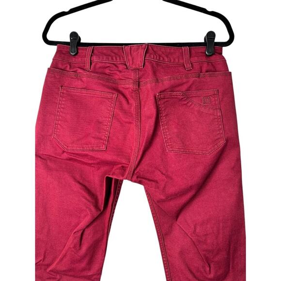 5.11 Tactical Defender-Flex Slim Jeans Womens Size 8 Long Red Mid Rise Utility - Picture 4 of 14